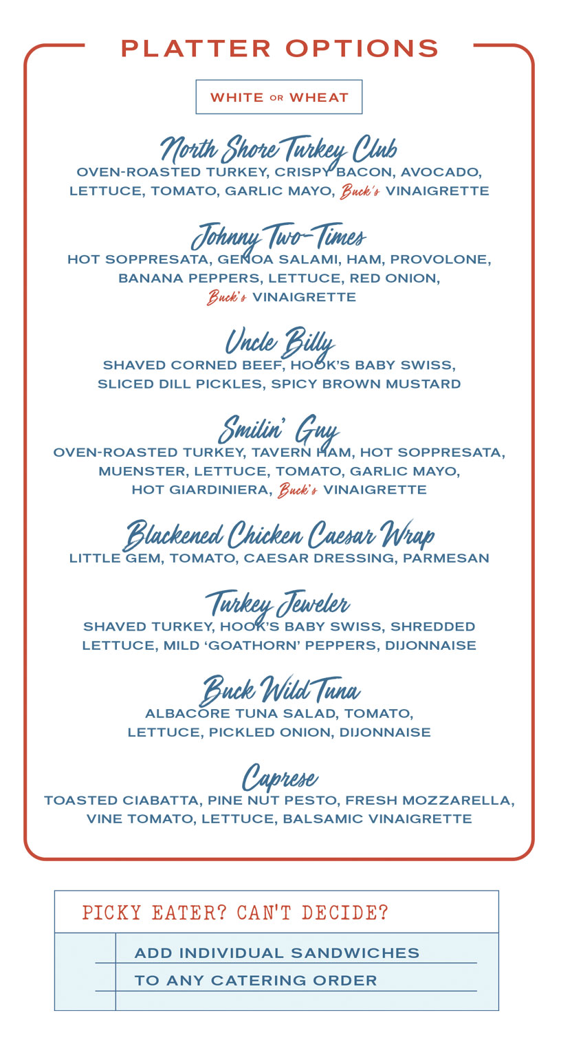 Catering Menu